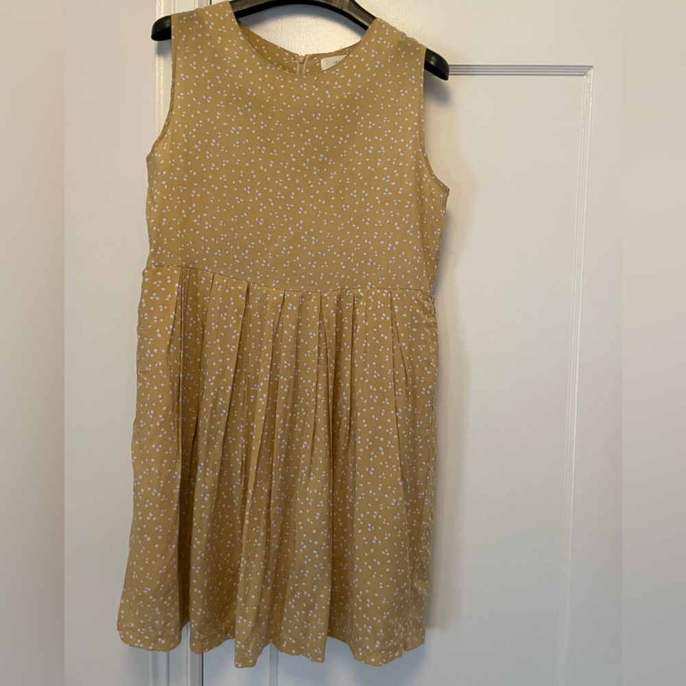 Mustard Floral Babydoll Dress